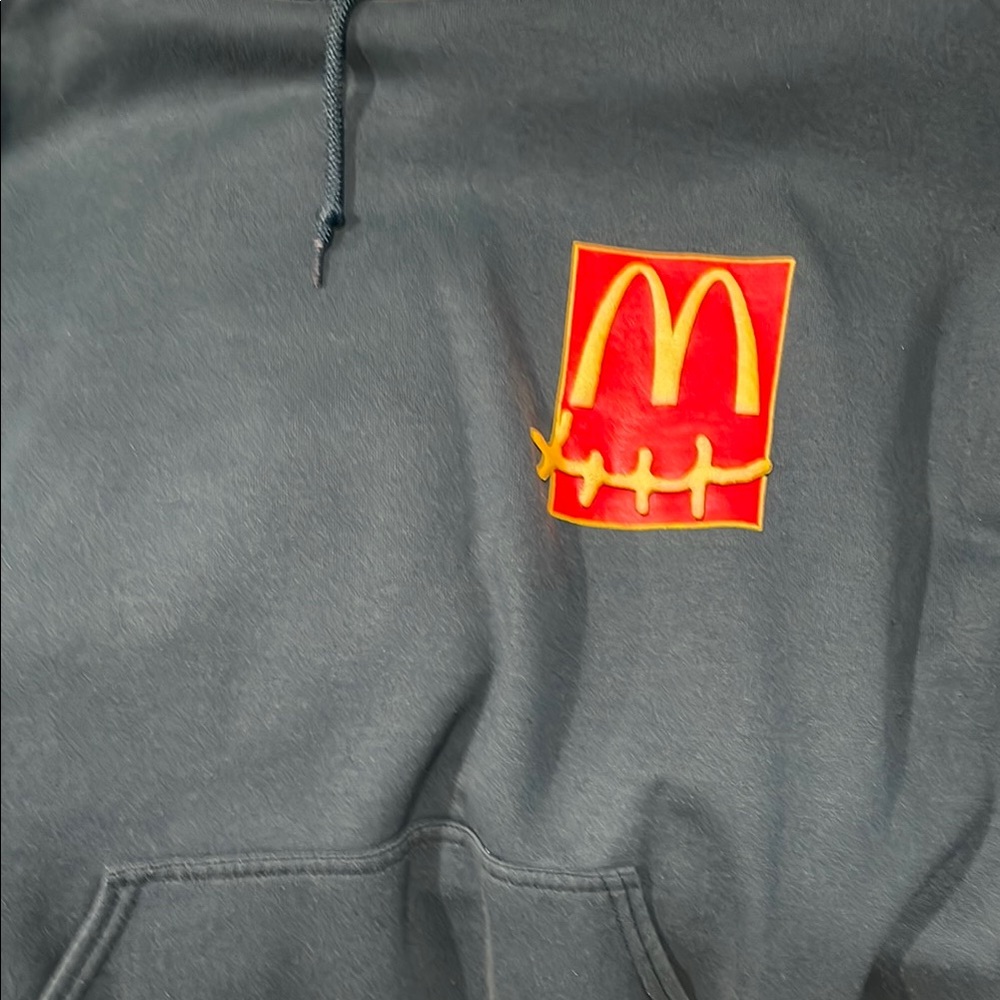 Cactus jack Travis scott McDonald’s collaboration teal hoodie medium